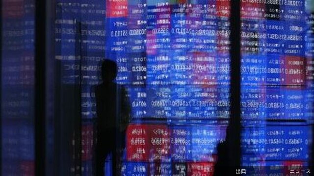 [速報]日経平均4000円下落